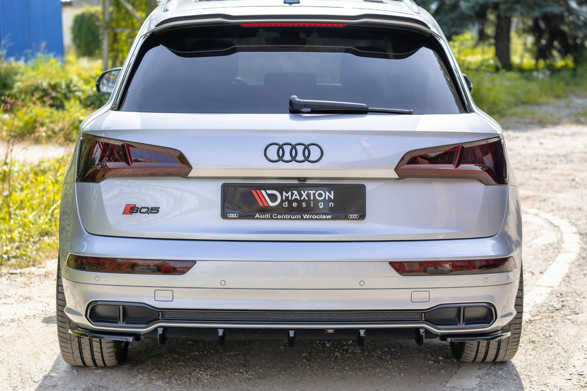 Heck Ansatz Flaps Diffusor passend für Audi SQ5/Q5 S-line Mk2 schwarz Hochglanz – Ansicht 3