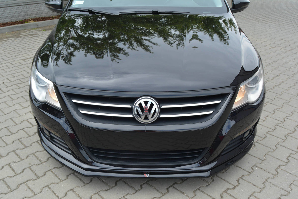 Street+ Spoilerlippe Front Ansatz V.2 passend für VW PASSAT CC STANDARD schwarz Hochglanz – Ansicht 2