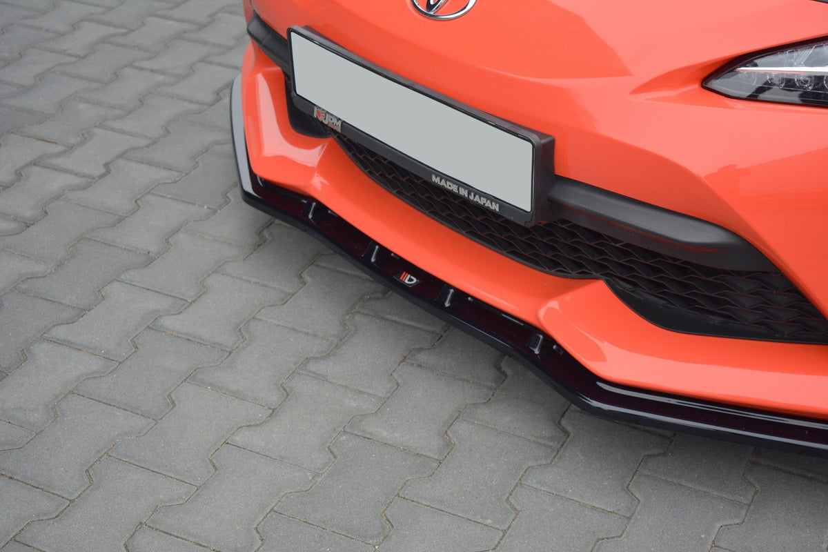 Street+ Spoilerlippe Front Ansatz V.3 passend für Toyota GT86 Facelift  schwarz Hochglanz – Ansicht 4