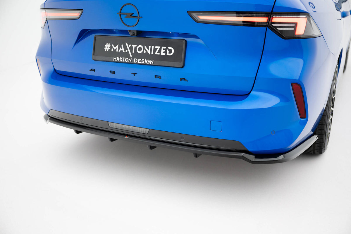 Street+ Mittlerer Diffusor RACE passend für Opel Astra Sports Tourer L (MK6) schwarz Hochglanz – Ansicht 5