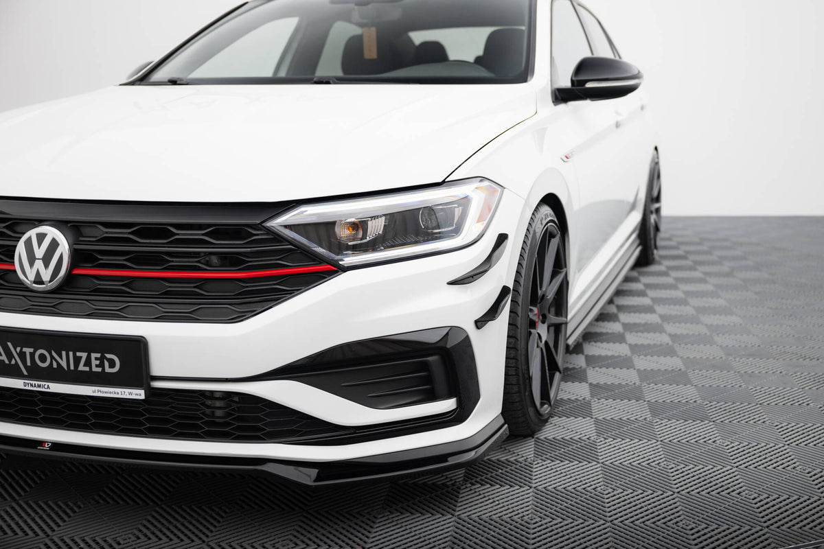 Stoßstangen Flaps Wings vorne Canards passend für VW Jetta GLI Mk7 – Ansicht 1