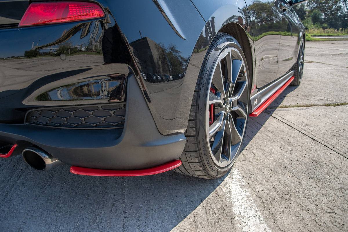 Heck Ansatz Flaps Diffusor V.2 passend für Hyundai I30 N Mk3 Hatchback – Ansicht 1