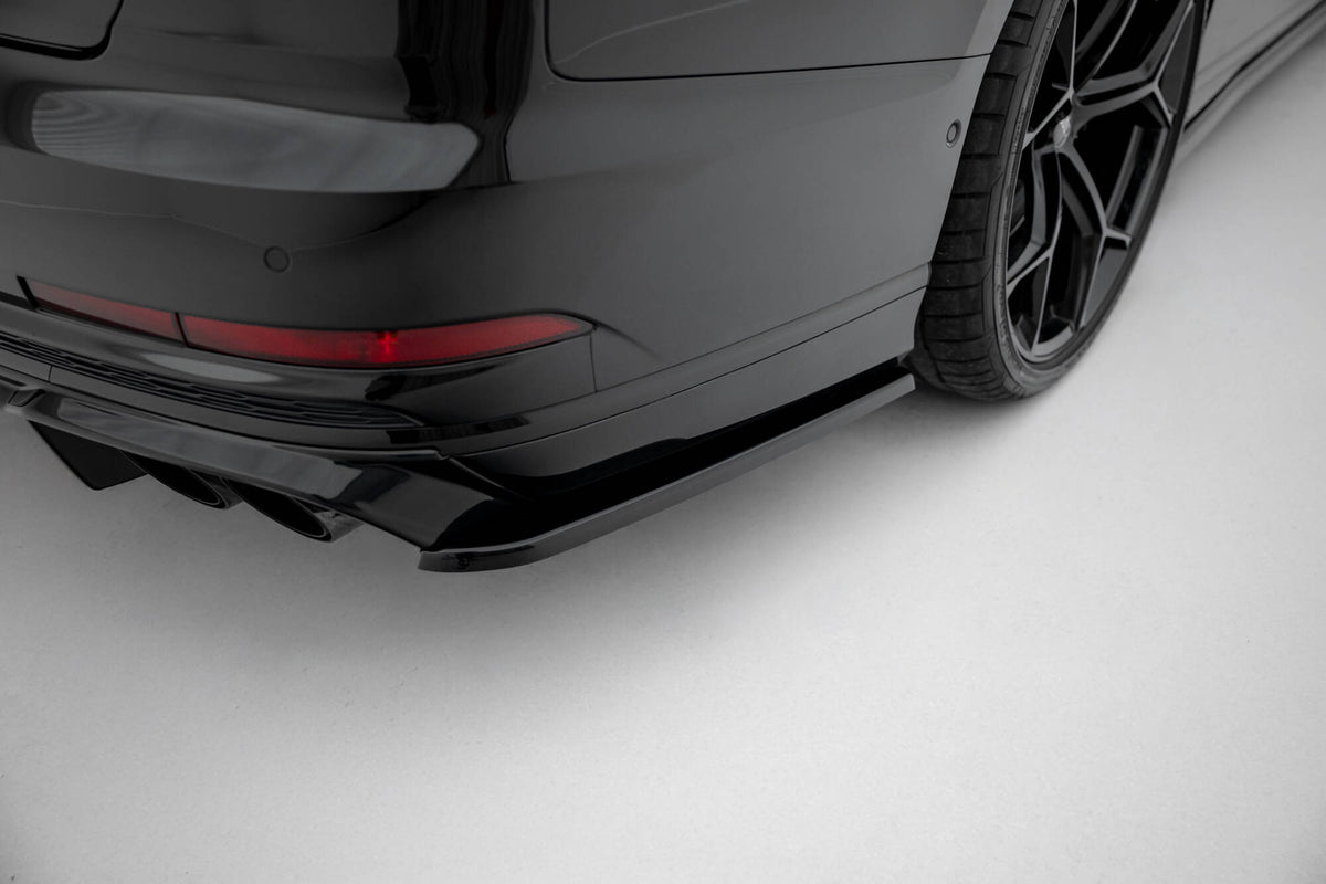 Heck Ansatz Flaps Diffusor V.2 passend für Audi S8 D5 schwarz Hochglanz – Ansicht 4