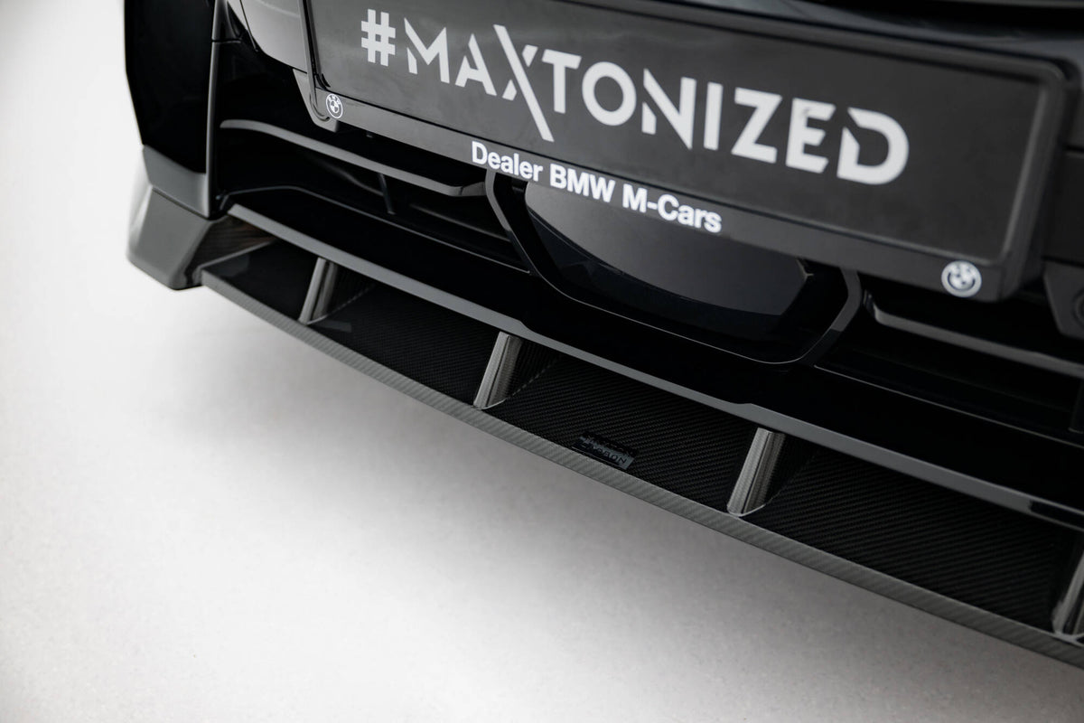 Prepreg Carbon Fiber Street+ Spoilerlippe Front Ansatz passend für BMW X7 M-Paket G07 Facelift – Ansicht 4
