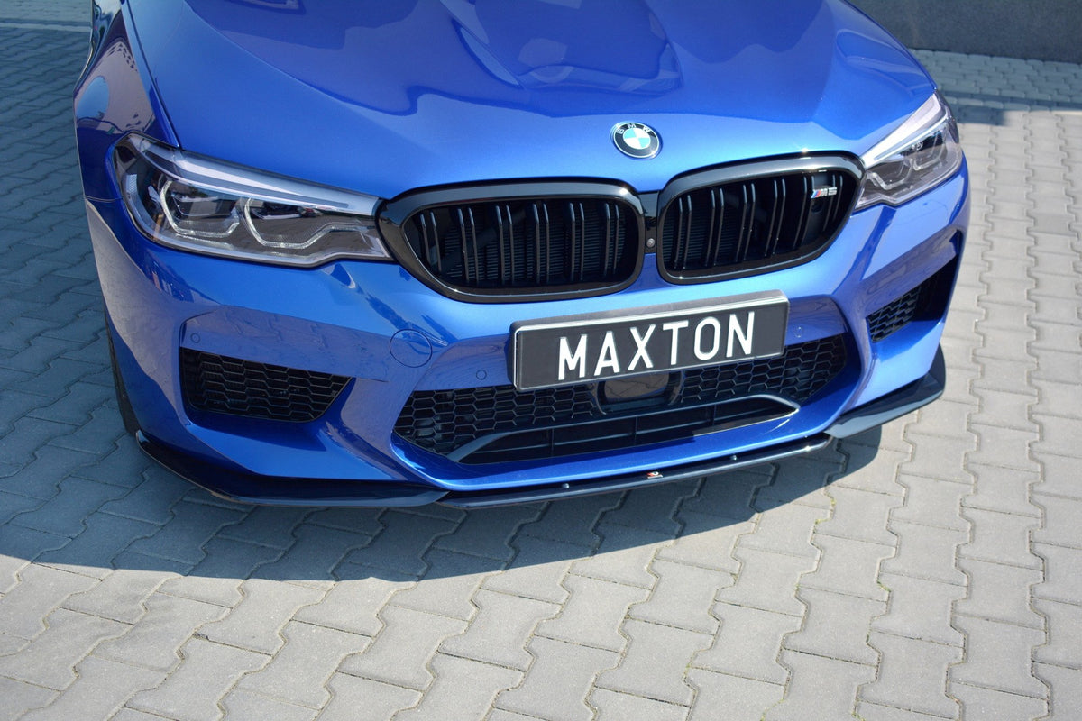 Street+ Spoilerlippe Front Ansatz V.2 passend für BMW M5 F90 schwarz Hochglanz – Ansicht 4