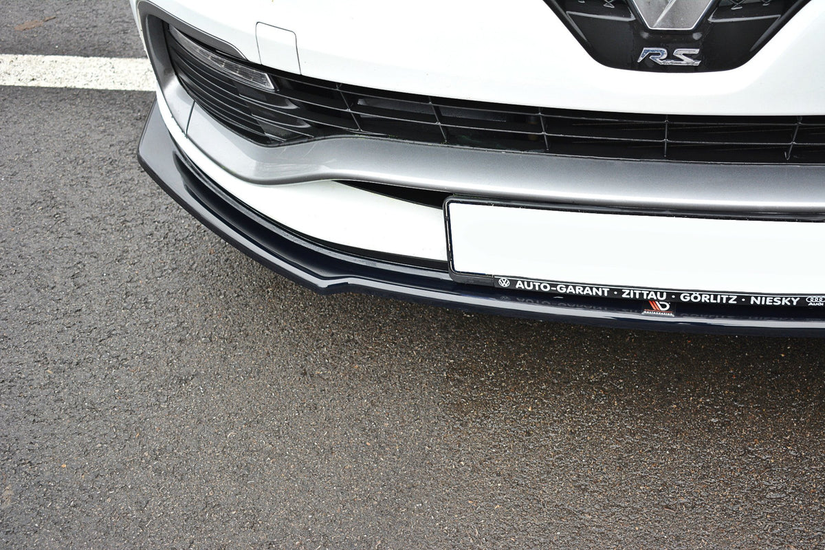 Street+ Spoilerlippe Front Ansatz passend für Renault Clio Mk4 RS schwarz Hochglanz – Ansicht 4
