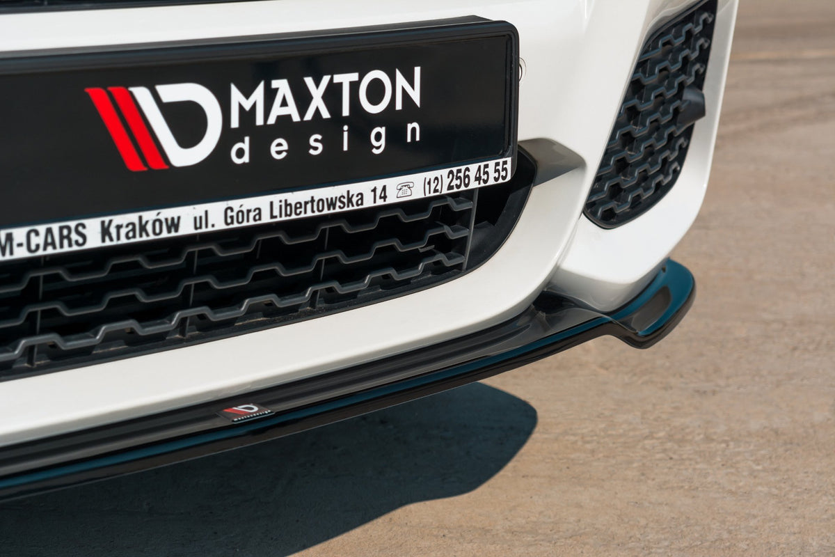 Street+ Spoilerlippe Front Ansatz passend für BMW X3 M-Paket F25 Facelift schwarz Hochglanz – Ansicht 4
