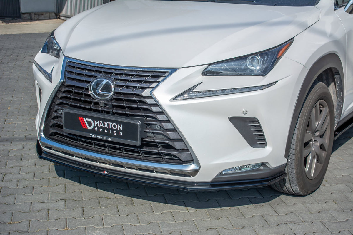 Street+ Spoilerlippe Front Ansatz passend für Lexus NX Facelift schwarz Hochglanz – Ansicht 3