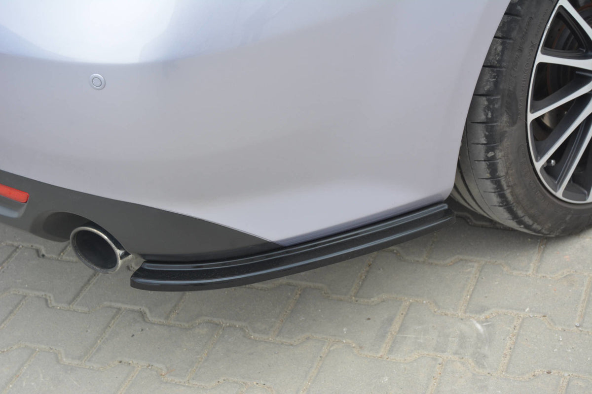 Heck Ansatz Flaps Diffusor passend für MAZDA 6 MK2 SPORT HATCH (GH-SERIES) vor Facelift schwarz Hochglanz – Ansicht 2