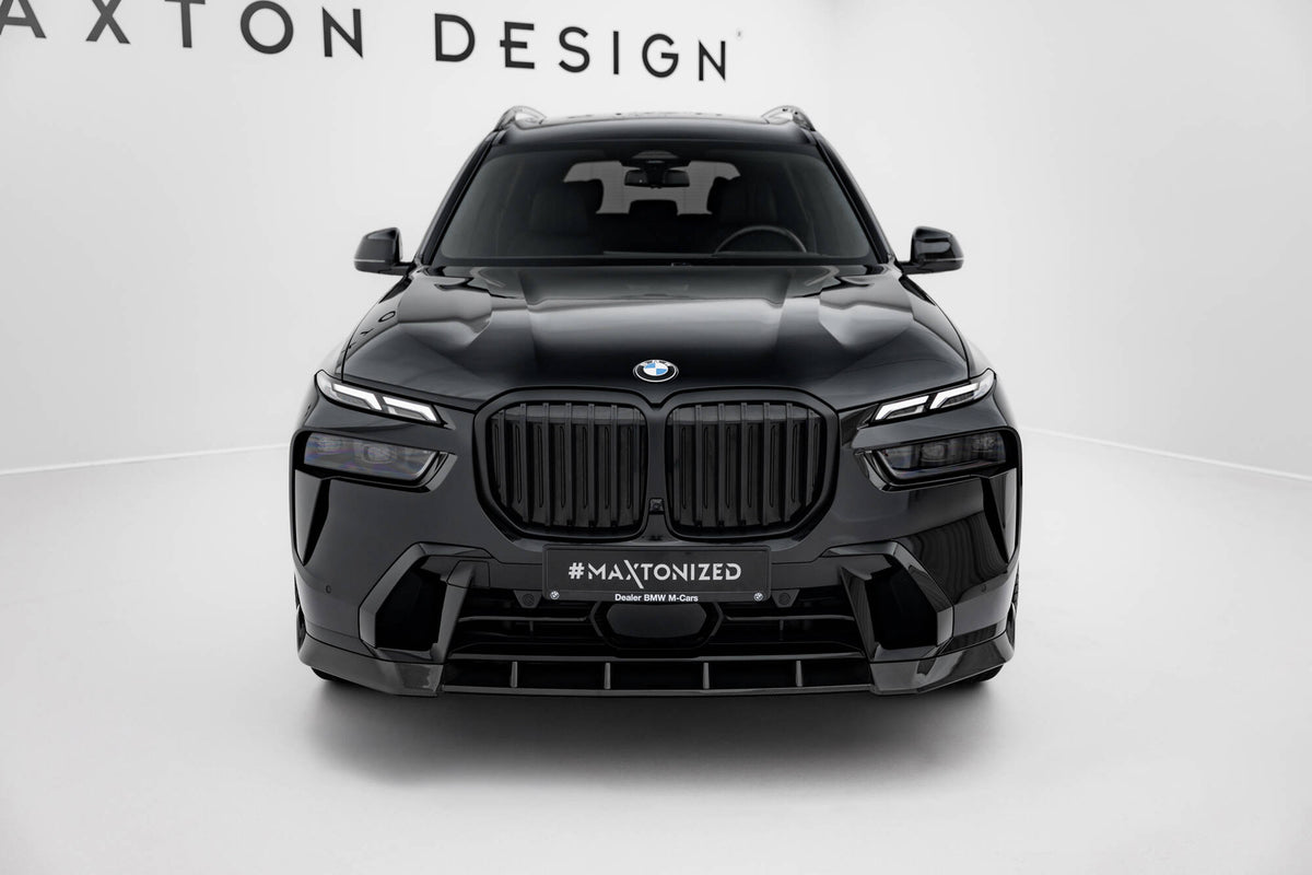 Prepreg Carbon Fiber Street+ Spoilerlippe Front Ansatz passend für BMW X7 M-Paket G07 Facelift – Ansicht 1