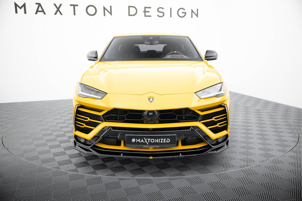 Street+ Spoilerlippe Front Ansatz V.3 passend für Lamborghini Urus Mk1 schwarz Hochglanz – Ansicht 1