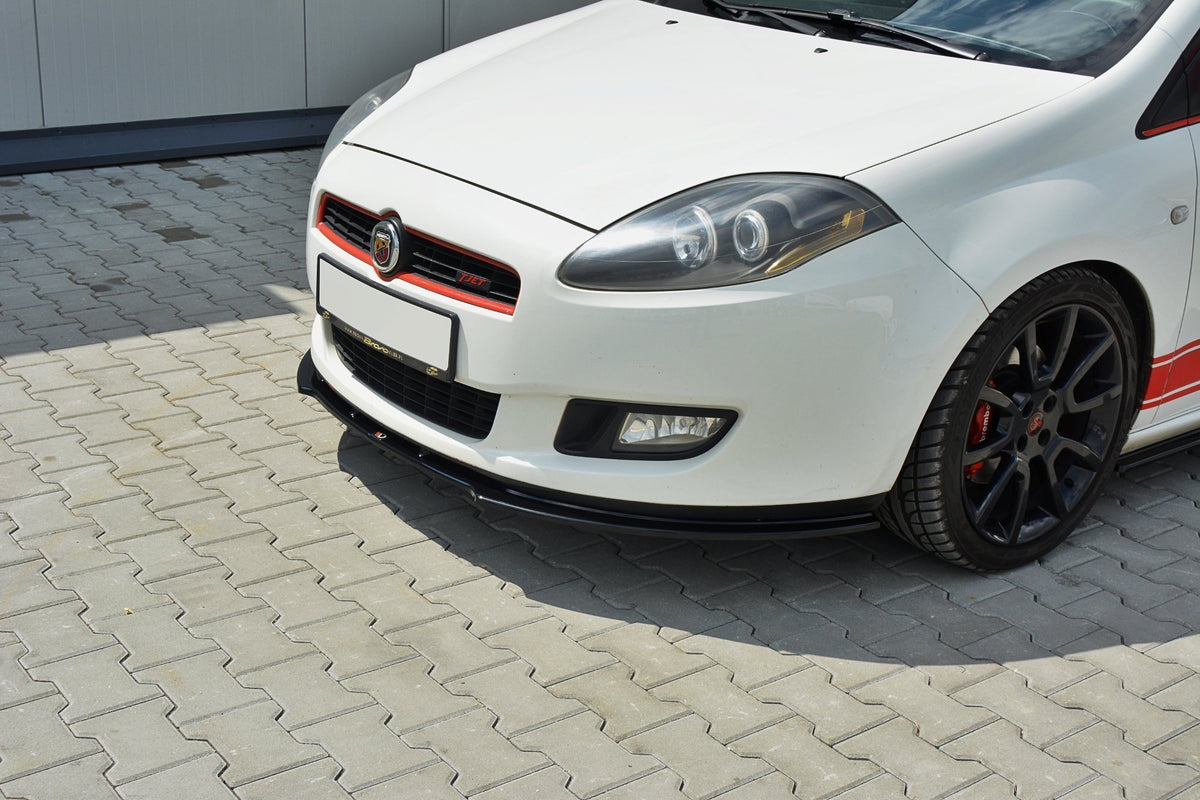 Street+ Spoilerlippe Front Ansatz passend für Fiat Bravo MK 2 SPORT schwarz Hochglanz – Ansicht 1