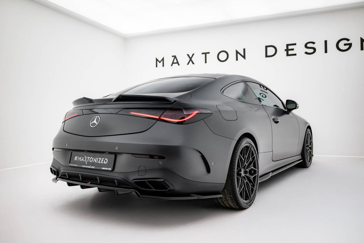 Street+ Mittlerer Diffusor RACE passend für Mercedes-Benz CLE AMG-Line C236 schwarz Hochglanz – Ansicht 1