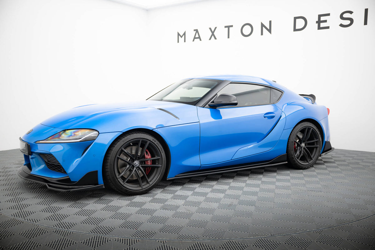 Street+ Seitenschweller Leisten passend für V.1 passend für Toyota Supra Mk5 schwarz Hochglanz – Ansicht 1