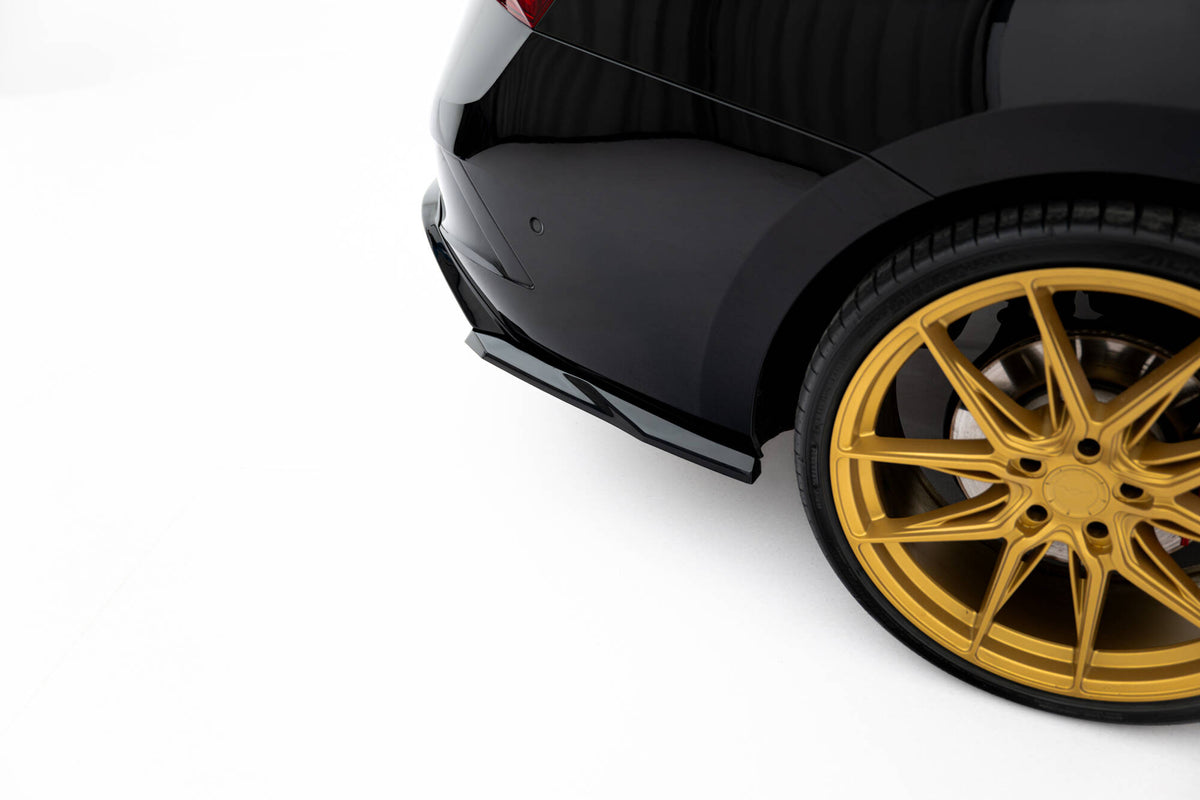 Heck Ansatz Flaps Diffusor V.7 passend für Skoda Octavia RS Liftback / Combi Mk4  schwarz Hochglanz – Ansicht 4