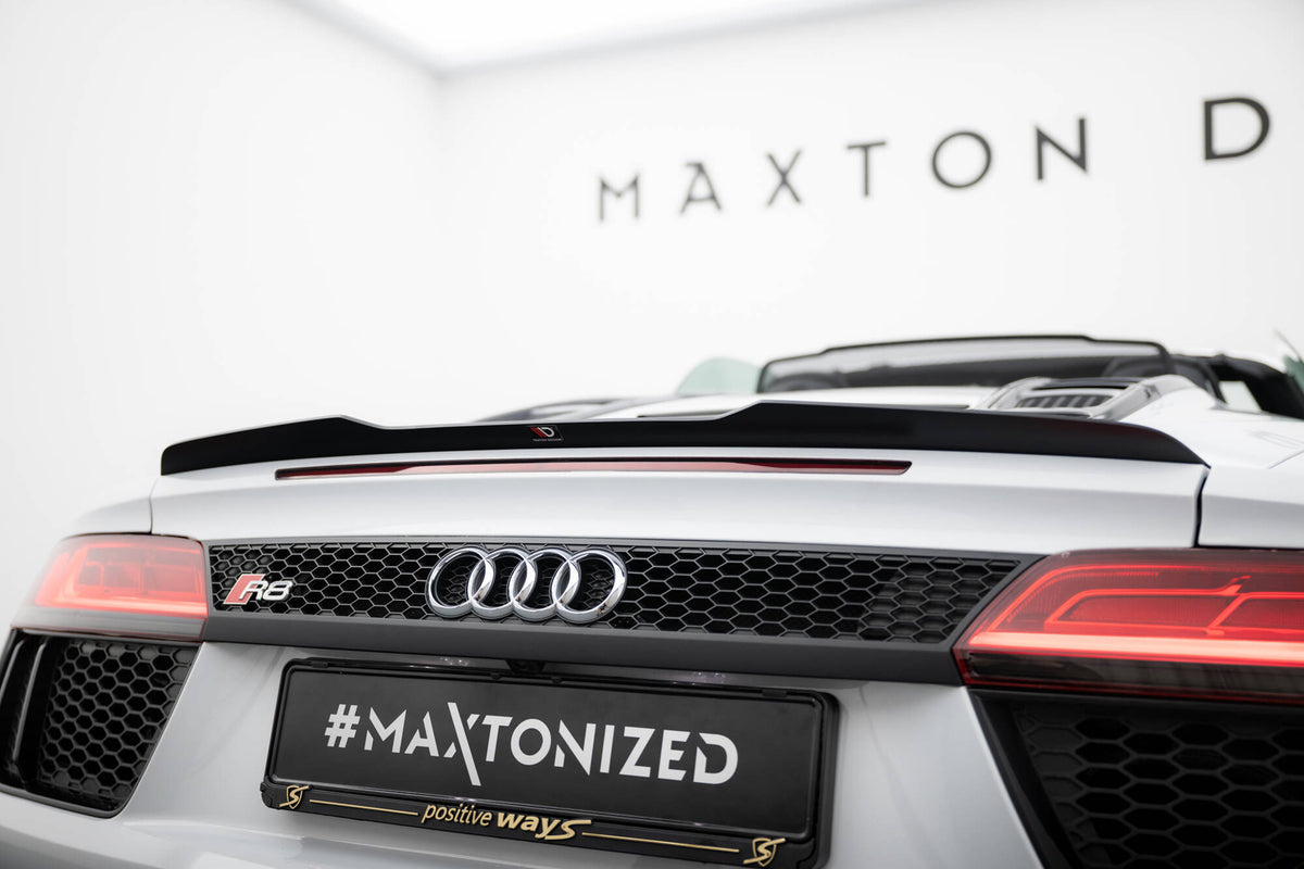 Heckspoiler Lippe Audi R8 Spyder Mk2 schwarz Hochglanz – Ansicht 3