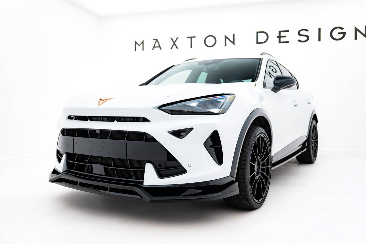 Street+ Spoilerlippe Front Ansatz passend für Cupra Formentor Mk1 Facelift schwarz Hochglanz – Ansicht 4