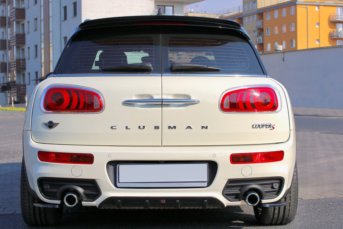 Heck Ansatz Flaps Diffusor passend für.1 Mini Clubman S John Cooper Works F54 schwarz Hochglanz – Ansicht 1