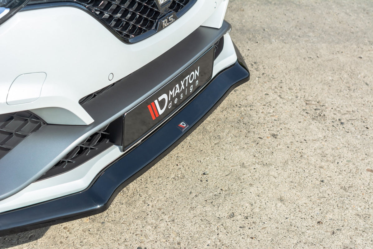 Street+ Spoilerlippe Front Ansatz V.2 passend für Renault Megane IV RS schwarz Hochglanz – Ansicht 3