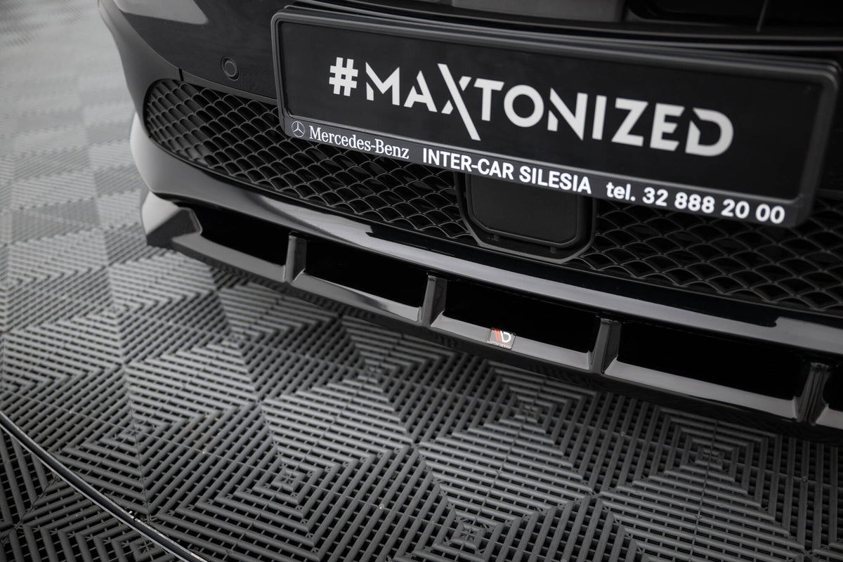 Street+ Spoilerlippe Front Ansatz passend für Mercedes-Benz T W420 schwarz Hochglanz – Ansicht 4