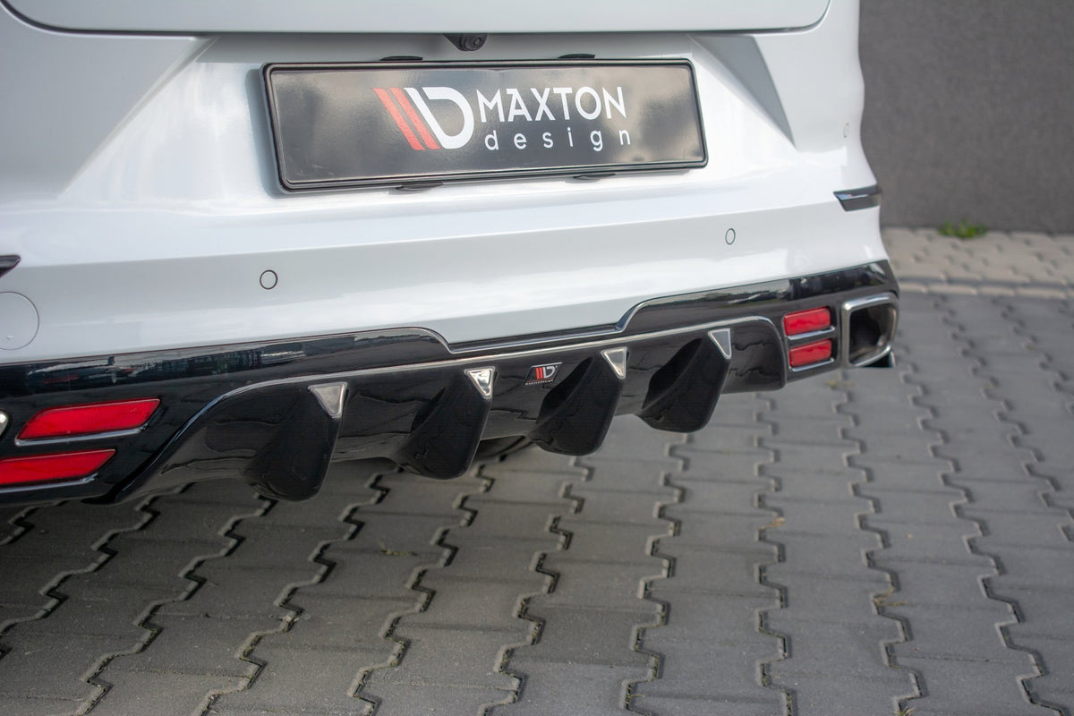 Diffusor Heck Ansatz passend für Kia ProCeed GT Mk1 schwarz Hochglanz – Ansicht 3
