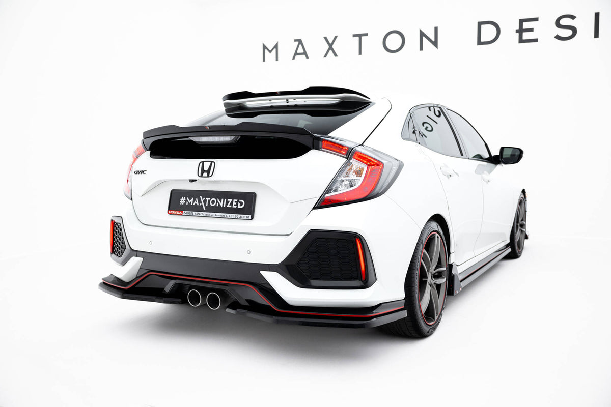 Heckansatz Honda Civic Sport Mk 10  schwarz Hochglanz – Ansicht 1
