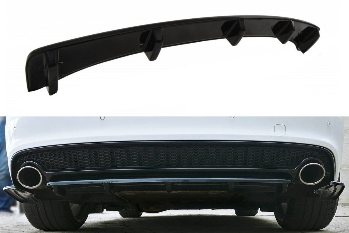 Heckansatz Audi A5 S-Line 8T Facelift DTM LOOK schwarz Hochglanz – Ansicht 2