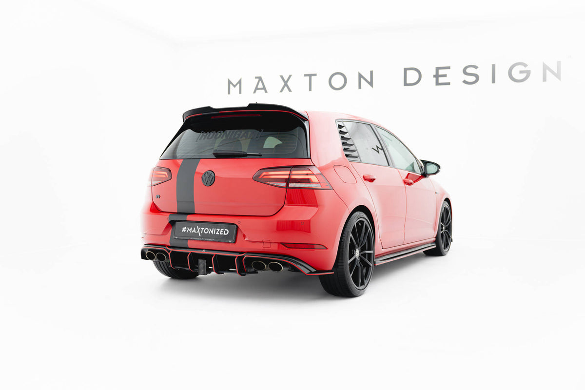 Heckspoiler Lippe V.2 VW Golf R / R-Line / GTI / GTD Mk7 / Mk7 Facelift schwarz Hochglanz – Ansicht 5