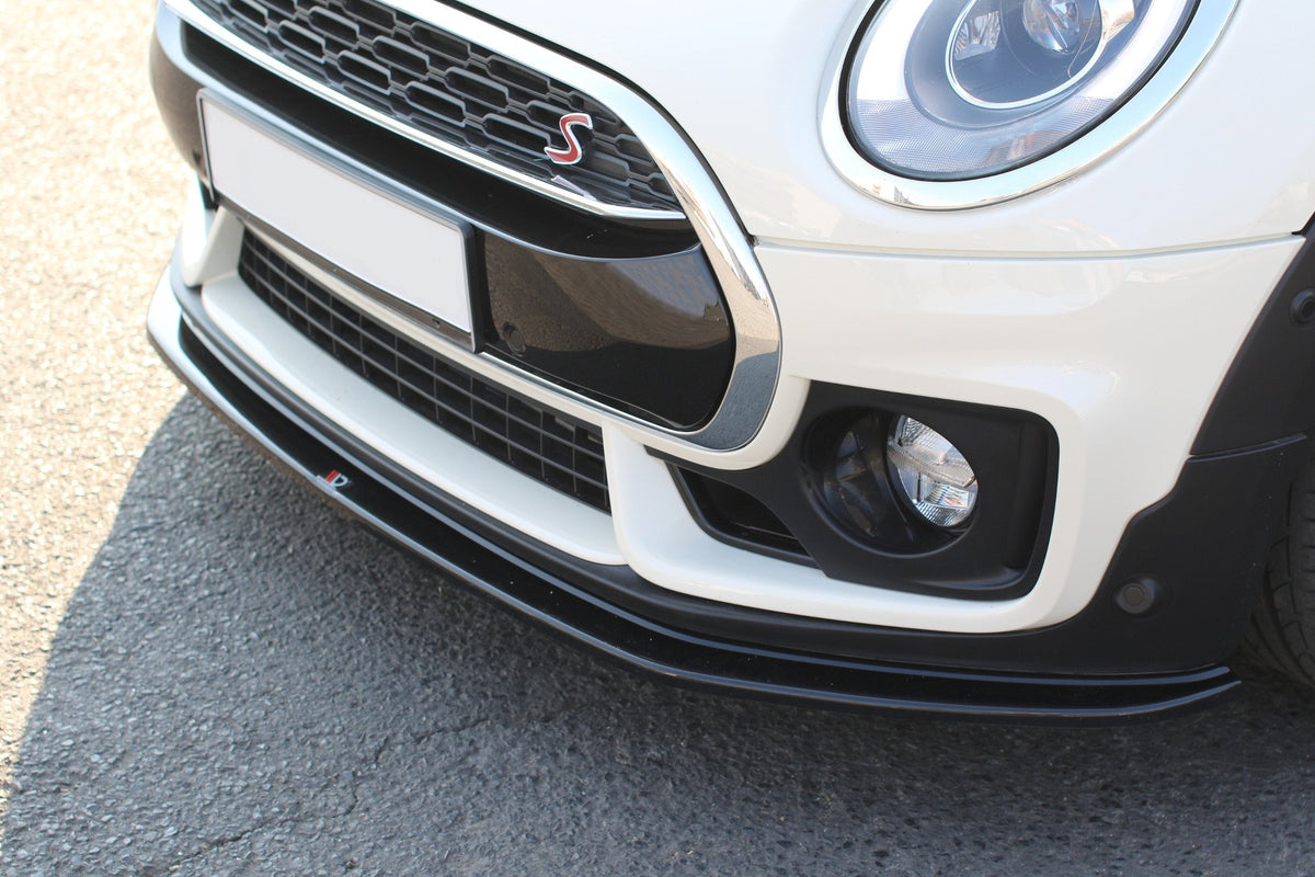 Street+ Spoilerlippe Front Ansatz V.1 passend für MINI CLUBMAN S MK2 (F54) JCW schwarz Hochglanz – Ansicht 1