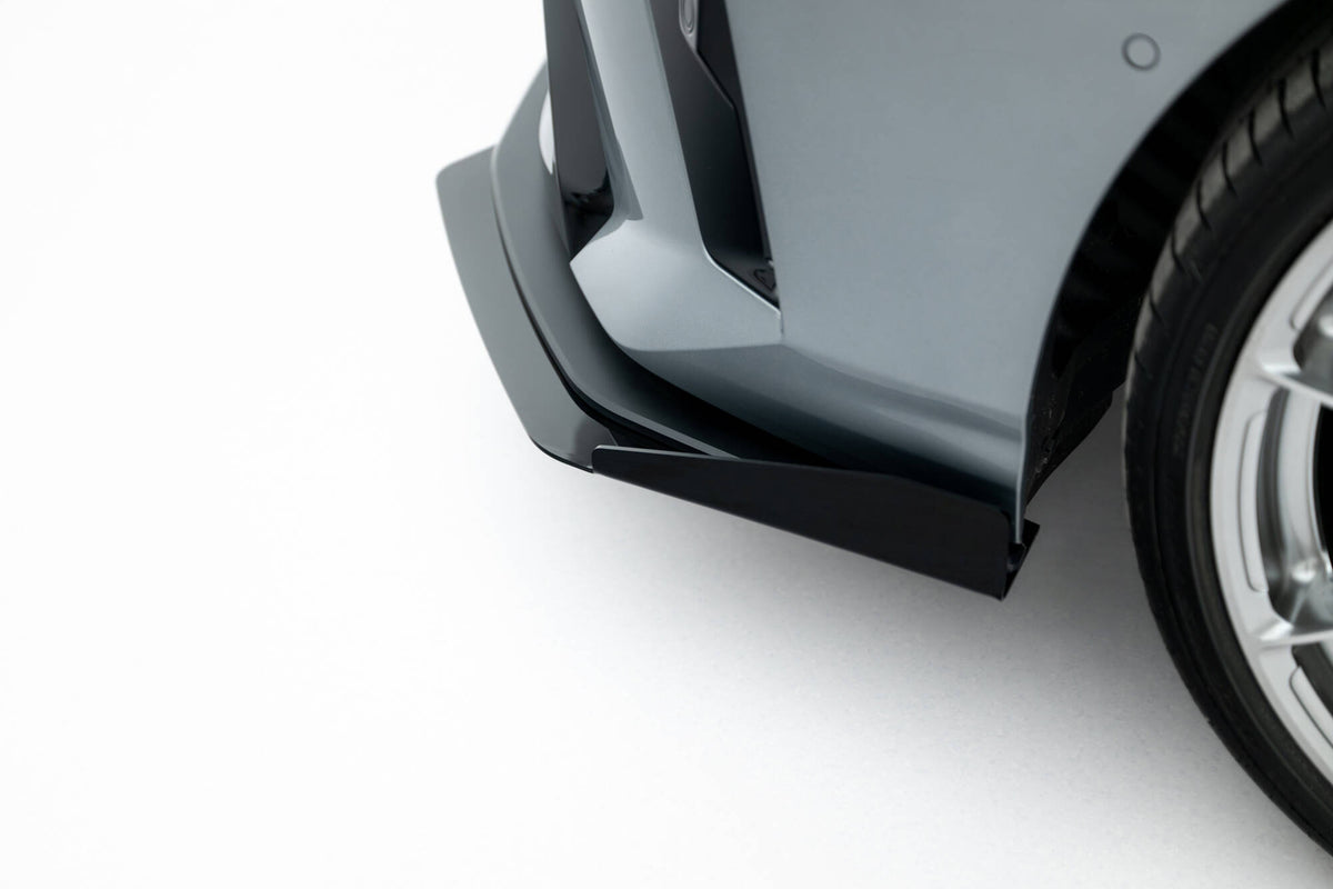 Street Pro Street+ Spoilerlippe Front Ansatz + Flaps passend für BMW 2 M-Paket / M235i Gran Coupe  F74 schwarz Hochglanz – Ansicht 5