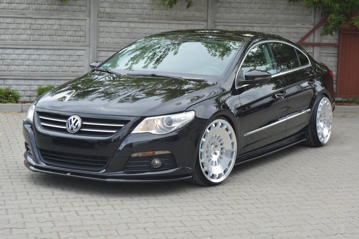 Street+ Spoilerlippe Front Ansatz V.2 passend für VW PASSAT CC STANDARD schwarz Hochglanz – Ansicht 4