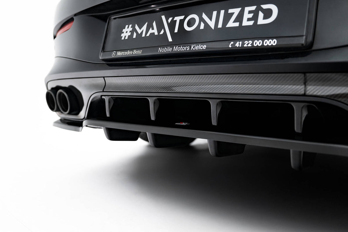 Street+ Mittlerer Diffusor RACE passend für Mercedes-AMG CLE 53 C236 schwarz Hochglanz – Ansicht 4