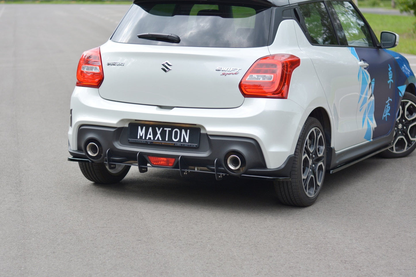 Diffusor Heck Ansatz passend für Heckschürze passend für SUZUKI SWIFT 6 SPORT – Ansicht 1