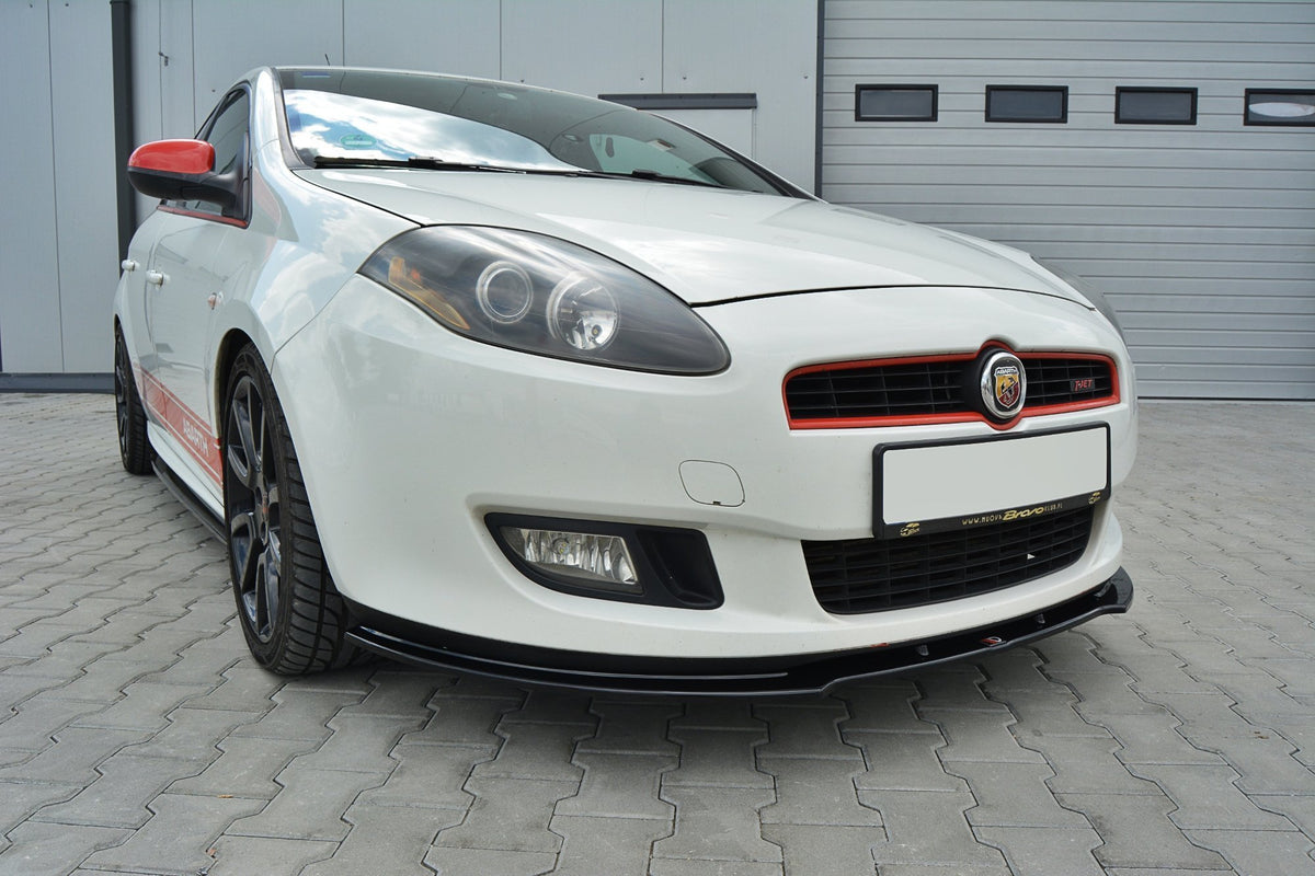 Street+ Spoilerlippe Front Ansatz passend für Fiat Bravo MK 2 SPORT schwarz Hochglanz – Ansicht 5