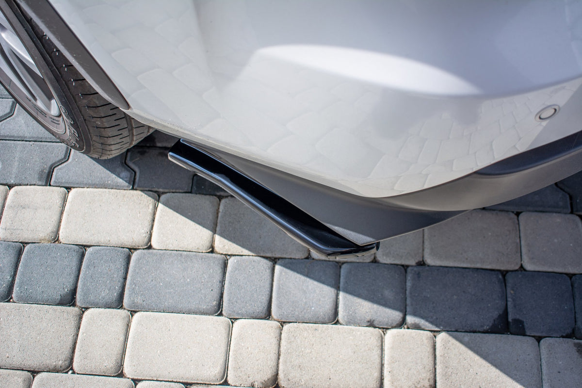 Heck Ansatz Flaps Diffusor passend für Lexus NX Facelift schwarz Hochglanz – Ansicht 4