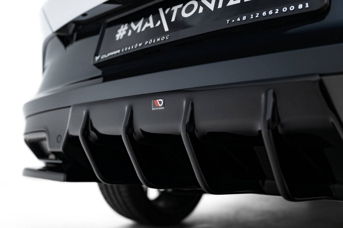 Diffusor Heck Ansatz V.2 passend für Cupra Formentor Mk1 Facelift schwarz Hochglanz – Ansicht 1