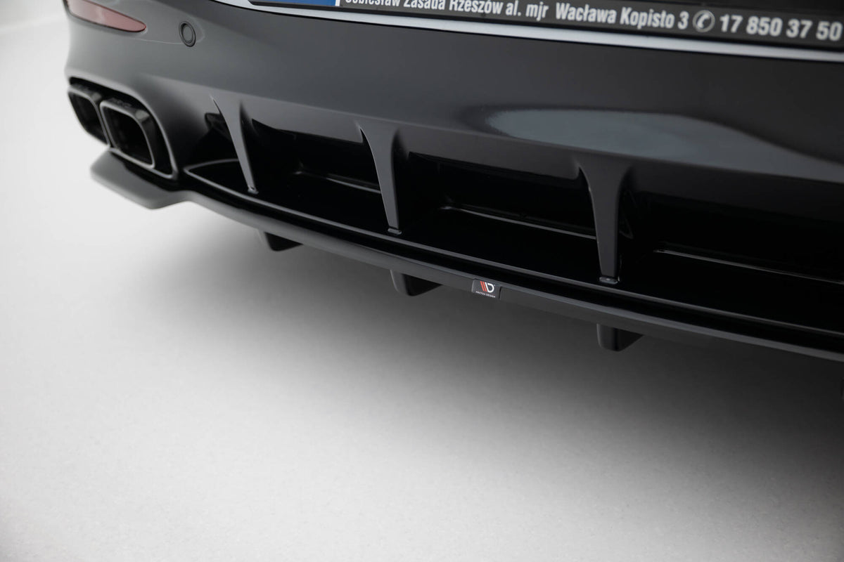 Street+ Mittlerer Diffusor RACE V.2 passend für Mercedes-AMG GT 63 / 55 / 63 S E Performance C192 schwarz Hochglanz – Ansicht 4