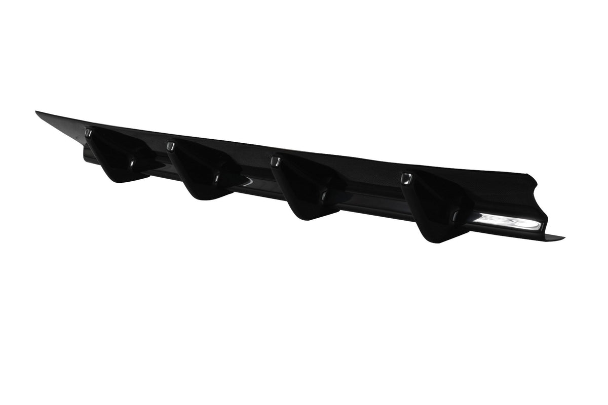 Diffusor Heck Ansatz passend für Mercedes E63 AMG W212  schwarz Hochglanz – Ansicht 6