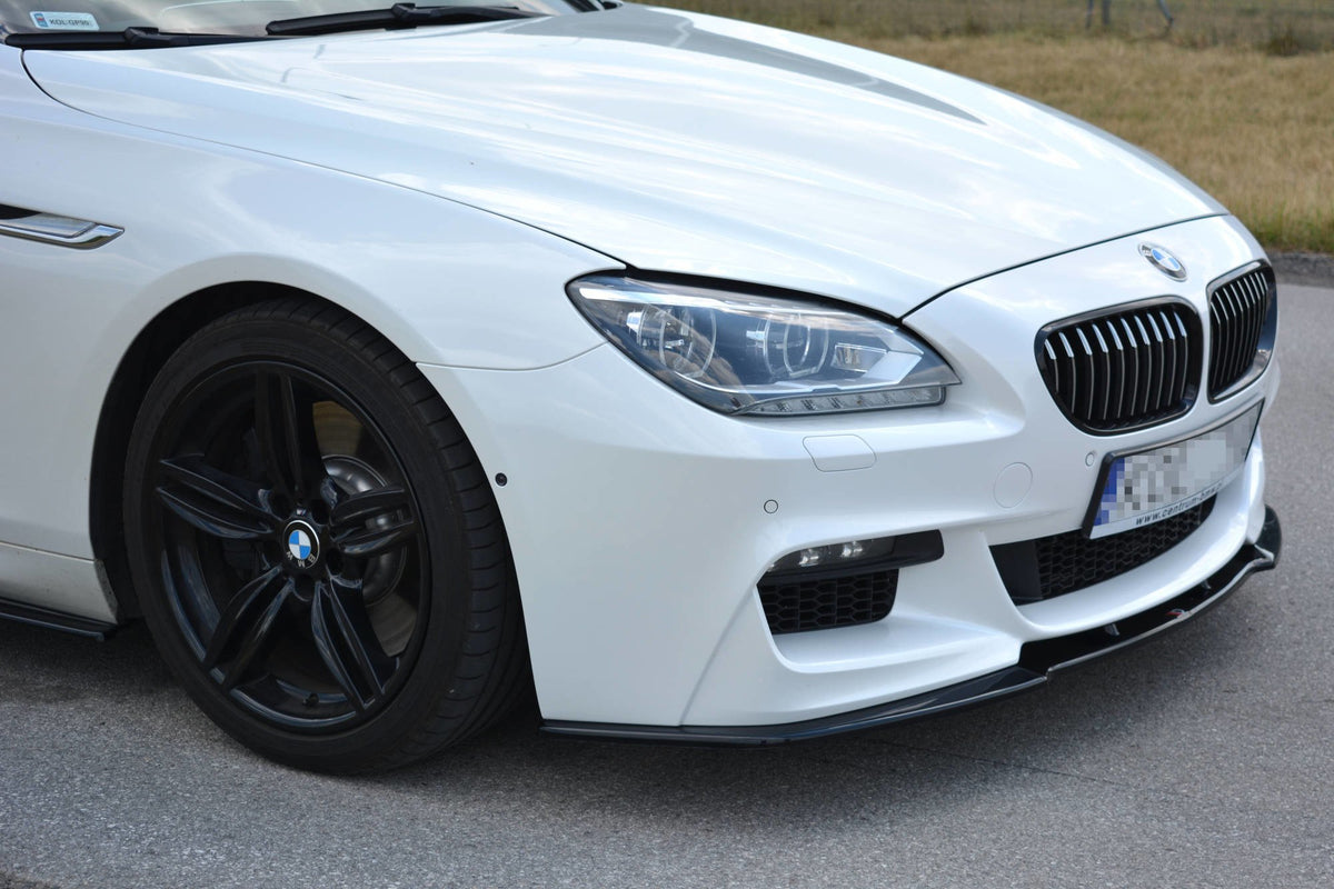 Street+ Spoilerlippe Front Ansatz passend für BMW 6er Gran Coupé M Paket schwarz Hochglanz – Ansicht 7