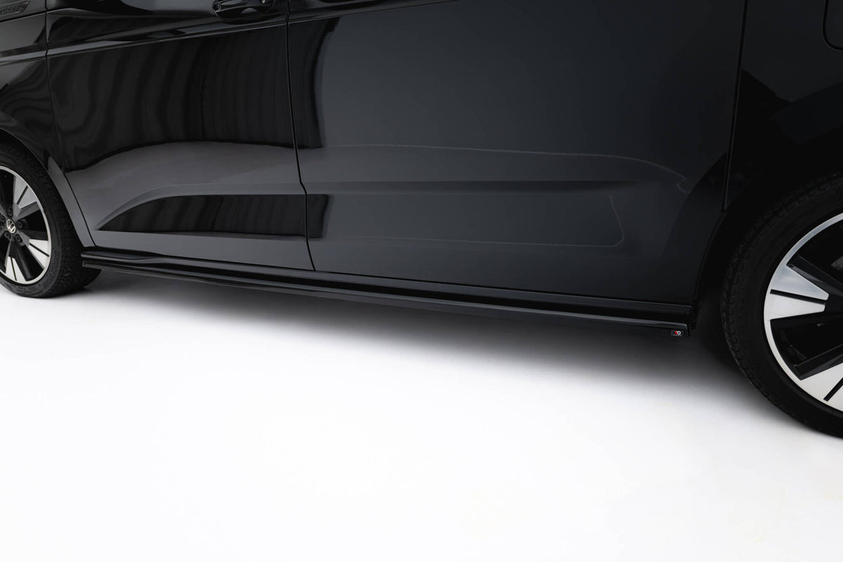 Street+ Seitenschweller Leisten passend für VW Multivan Long T7 schwarz Hochglanz – Ansicht 4