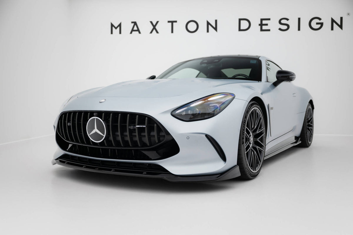Street+ Spoilerlippe Front Ansatz V.2 passend für Mercedes-AMG GT 63 / 55 / 63 S E Performance C192 schwarz Hochglanz – Ansicht 3