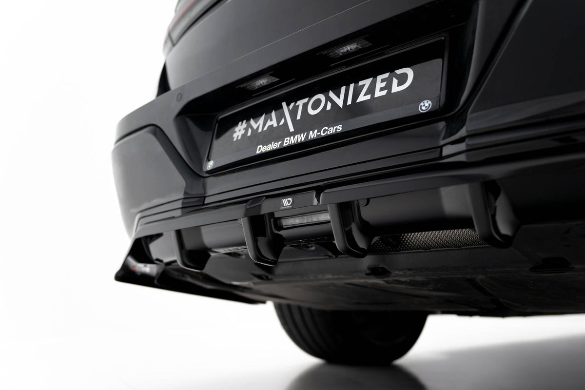 Street+ Mittlerer Diffusor RACE passend für V.1 BMW 7 M-Paket G70 schwarz Hochglanz – Ansicht 4