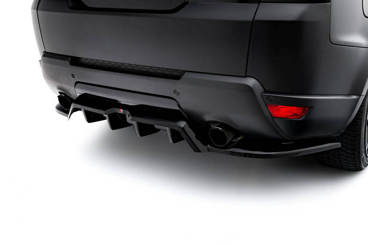 Street+ Mittlerer Diffusor RACE passend für Land Rover Range Rover Sport Mk2 schwarz Hochglanz – Ansicht 3