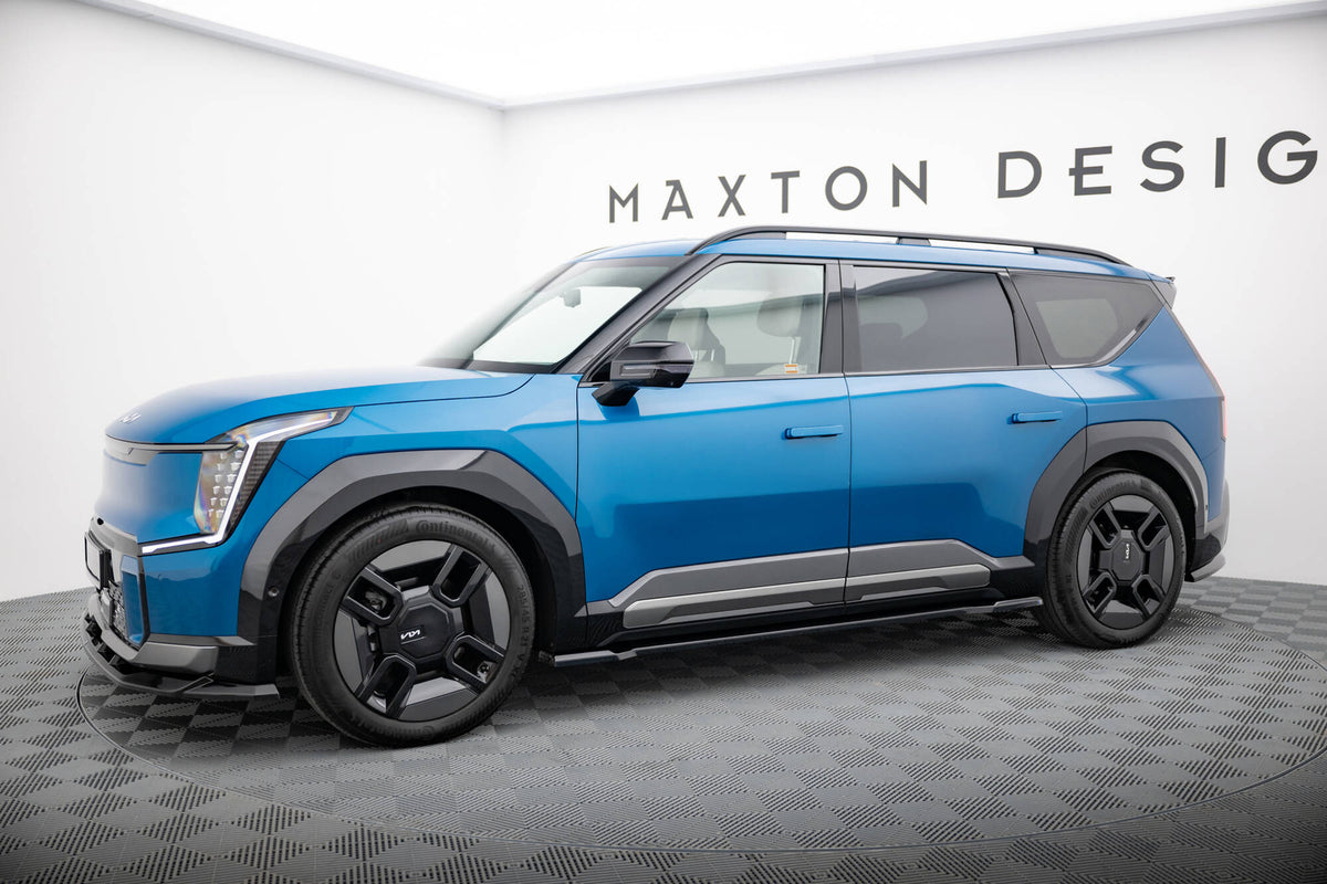 Street+ Seitenschweller Leisten passend für Kia EV9 GT-Line Mk1 schwarz Hochglanz – Ansicht 1