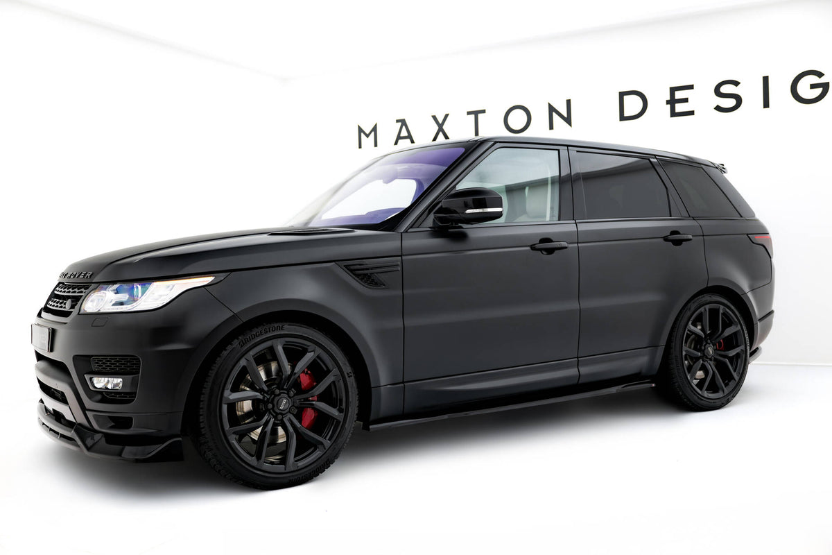Street+ Seitenschweller Leisten passend für Land Rover Range Rover Sport Mk2 Facelift schwarz Hochglanz – Ansicht 4