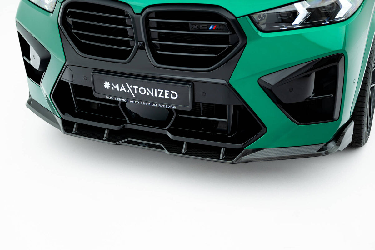 Prepreg Carbon Fiber Street+ Spoilerlippe Front Ansatz passend für BMW X5 M F95 Facelift – Ansicht 1