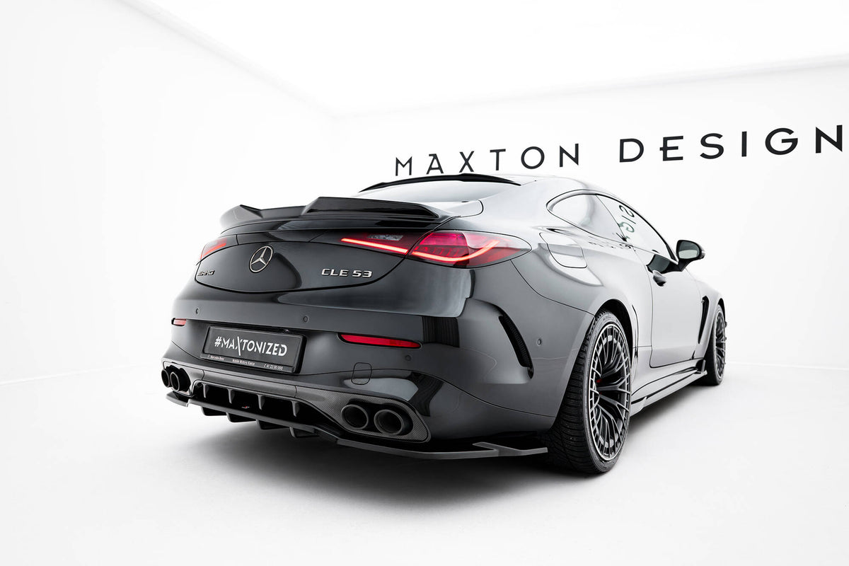 Street+ Mittlerer Diffusor RACE passend für Mercedes-AMG CLE 53 C236 schwarz Hochglanz – Ansicht 3