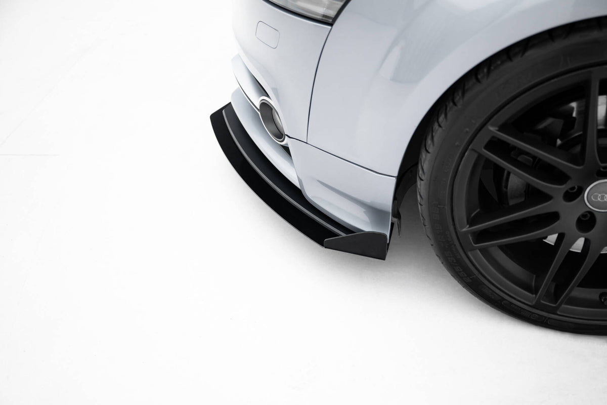 Front Stoßstange Flaps passend für Audi TT S / TT S-Line 8J Facelift schwarz Hochglanz – Ansicht 5