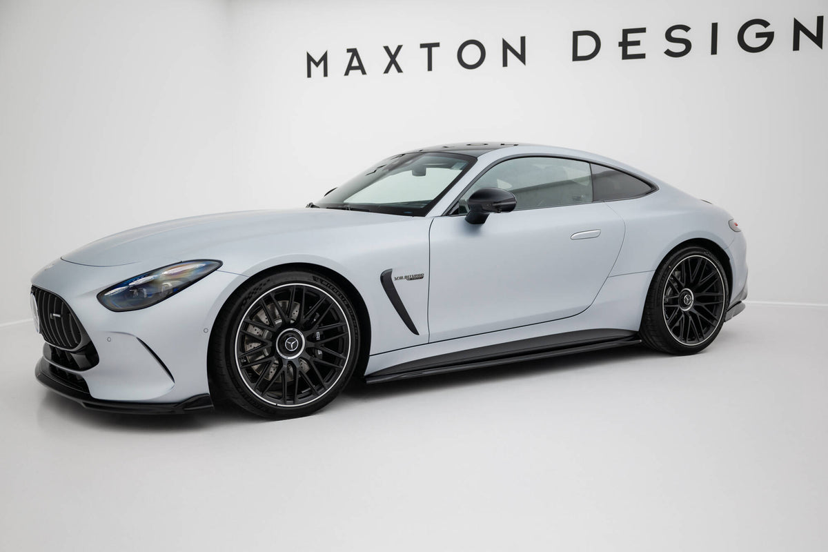 Street+ Seitenschweller Leisten passend für V.1 passend für Mercedes-AMG GT 63 / 55 / 63 S E Performance C192 schwarz Hochglanz – Ansicht 1