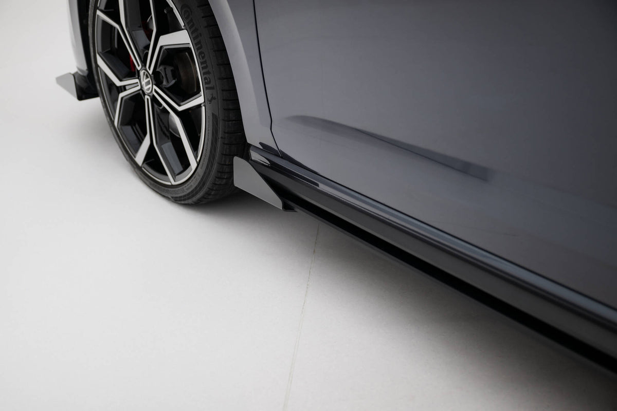 Seitenschweller Flaps passend für VW Polo GTI Mk6 Facelift schwarz Hochglanz – Ansicht 4